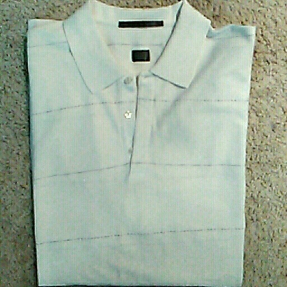 Tiger Woods Polo White Stripe, L